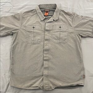 Patagonia Men's Casual Gray Button-Down Shirt